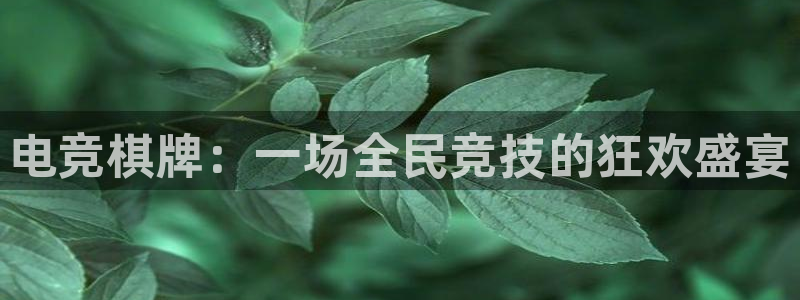 ob电竞俱乐部：电竞棋牌：一场全民竞技的狂欢盛宴